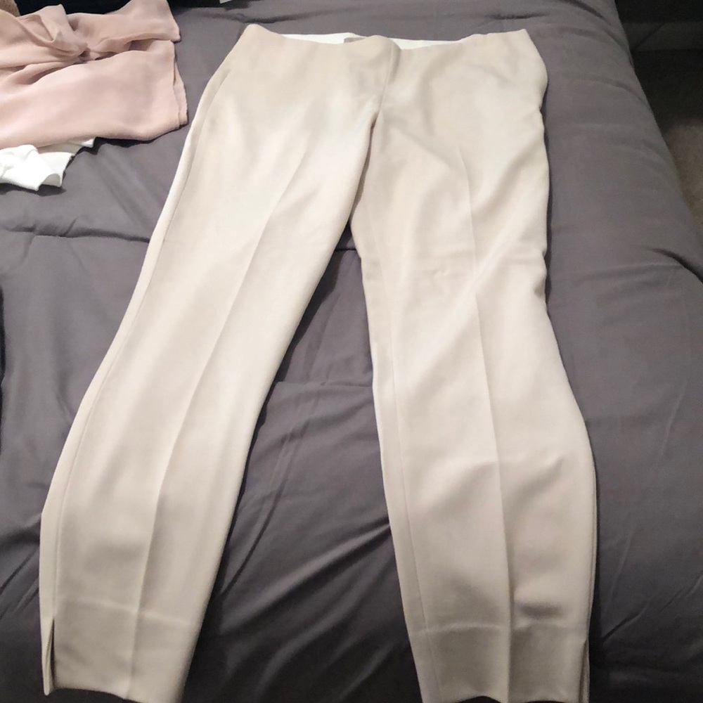 Khaki dress pants.
